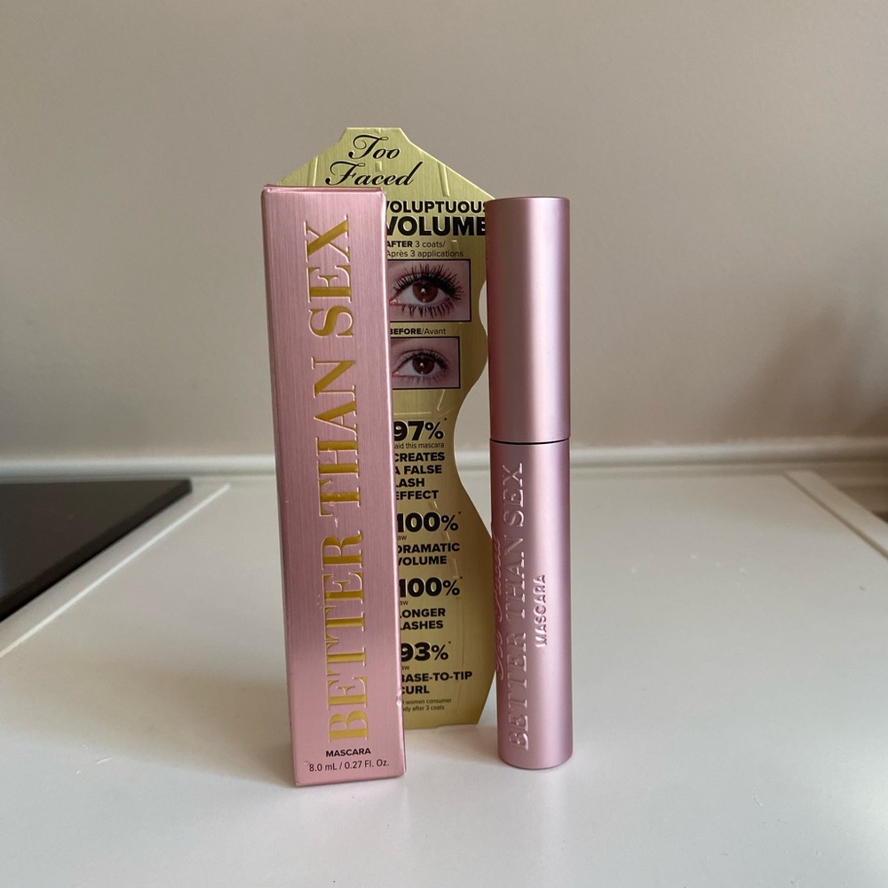 TOO FACED Better Than Sex Volumizing Mascara .27oz Full Size, New in Box